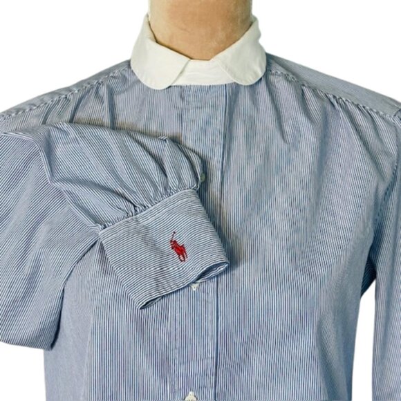 Ralph Lauren Tops - Vintage Ralph Lauren1980's Cotton Stripe Button Down Shirt Size 10